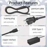 Image of Universal Chromebook / iPad Charger USB-C Connection 65 Watt Power Adapter Power Supply