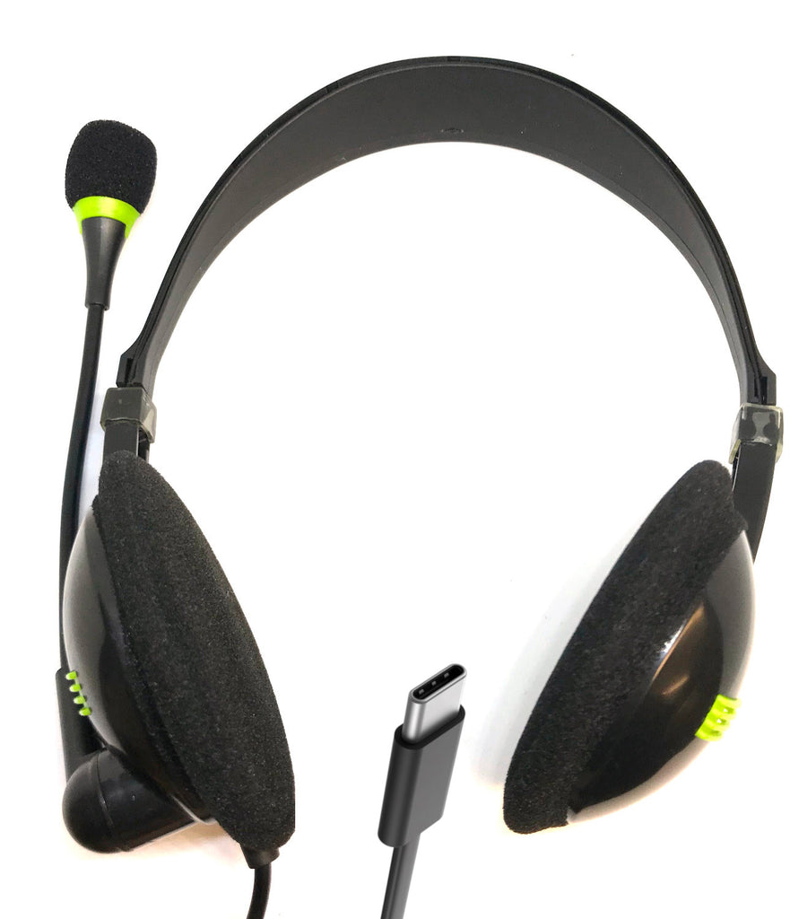 USB Headphones With Microphone (USB C)
