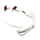 Image of Maroon Red Stereo Earbud Headphones