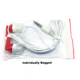 Image of Red Stereo Earbud Headphones