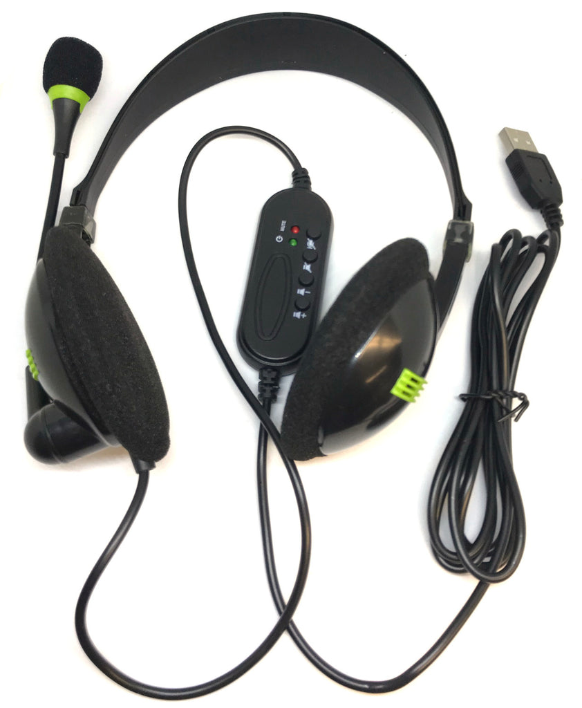 USB Headphones With Microphone (Standard USB)