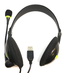 USB Headphones With Microphone (Standard USB)