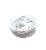 Image of White Stereo Deluxe Earbuds With Microphone