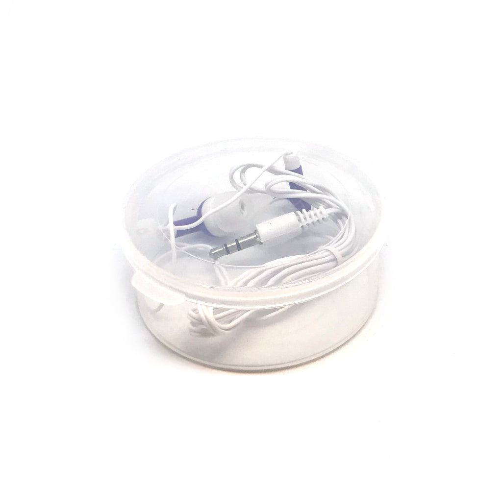 Purple Stereo Earbud Headphones