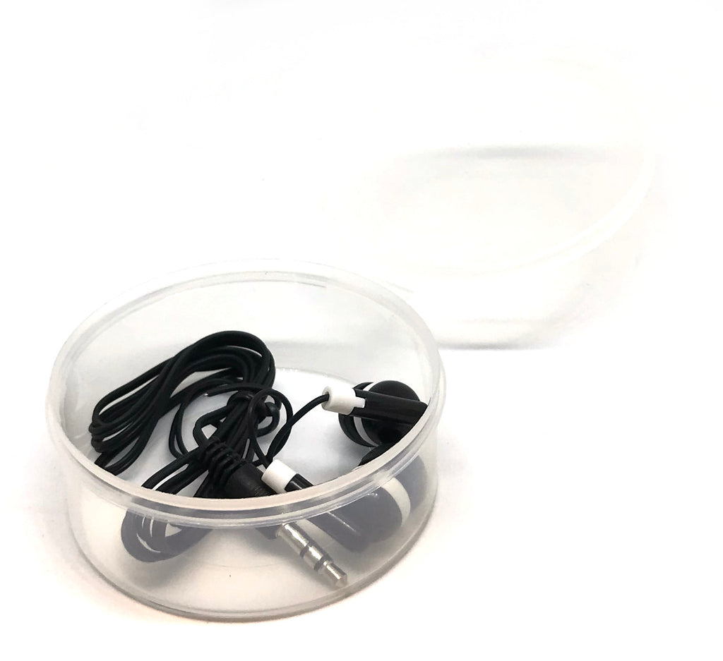 Black Stereo Earbud Headphones
