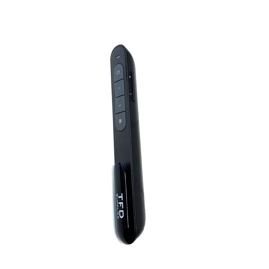 Wireless Presentation Clicker With Laser Pointer And Volume Control