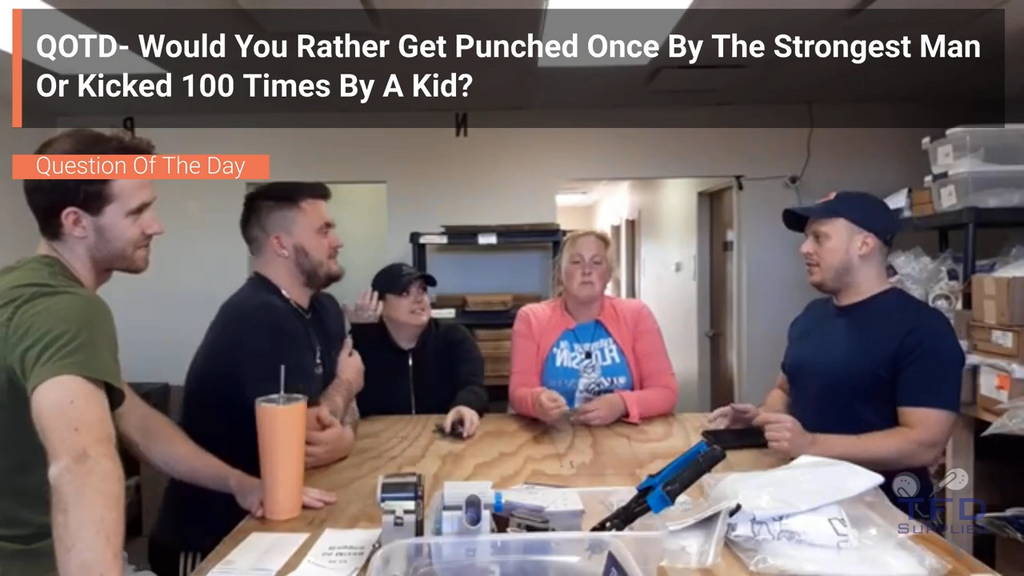 QOTD- Would You Rather Get Punched Once By The Strongest Man Or Kicked 100 Time By A Kid?