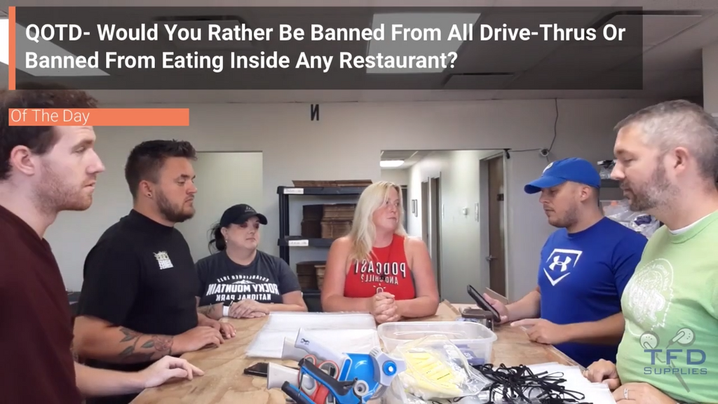 QOTD- Would You Rather Be Banned From All Drive-Thrus Or Banned From Eating Inside Any Restaurant?