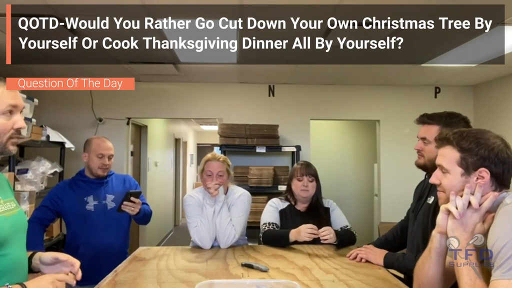 QOTD-Would You Rather Go Cut Down Your Own Christmas Tree By Yourself Or Cook Thanksgiving Dinner All By Yourself?