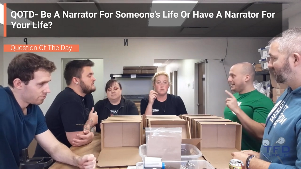 QOTD- Would You Rather Be A Narrator For Someone's Life Or Have A Narrator For Your Life?