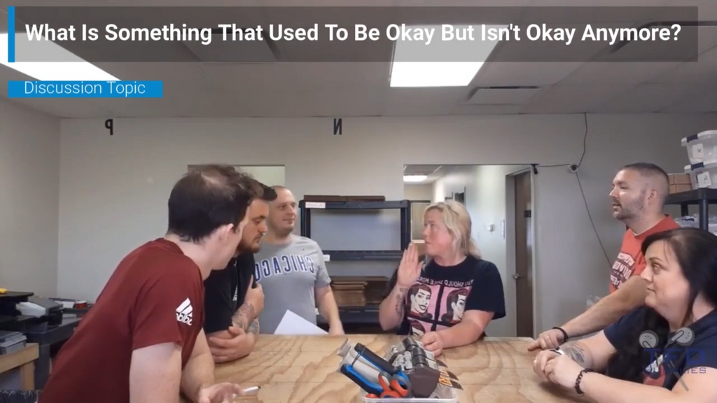 What is something that used to be okay, but isn't anymore?