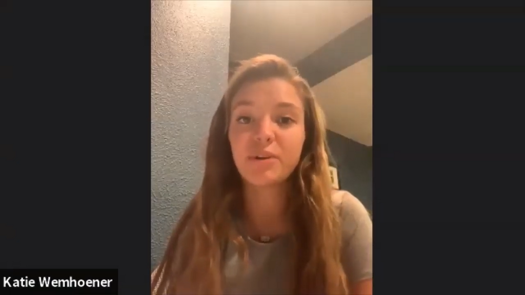 Katie Wemhoener - 2020 TFD Unlimited Award Winner