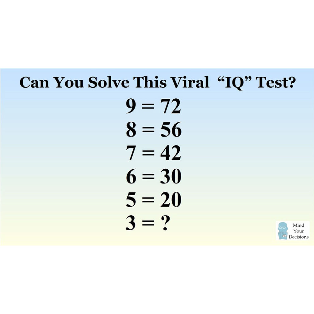 Viral Math Problem #18 – TFD Supplies