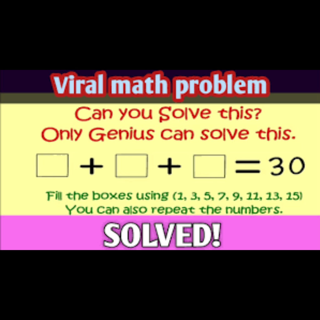 Viral Math Problem #134