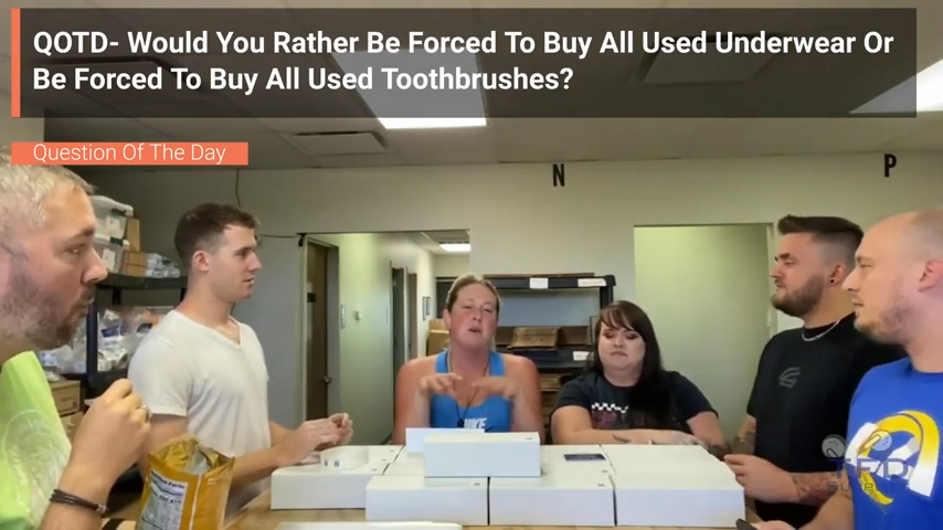 QOTD- Would You Rather Be Forced To Buy All Used Underwear Or Be Forced To Buy All Used Toothbrushes