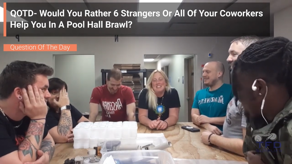 QOTD- Would You Rather 6 Strangers Or All Of Your Coworkers Help You In A Pool Hall Brawl?