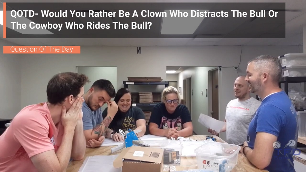 QOTD- Would You Rather Be A Clown Who Distracts The Bull Or The Cowboy Who Rides The Bull?