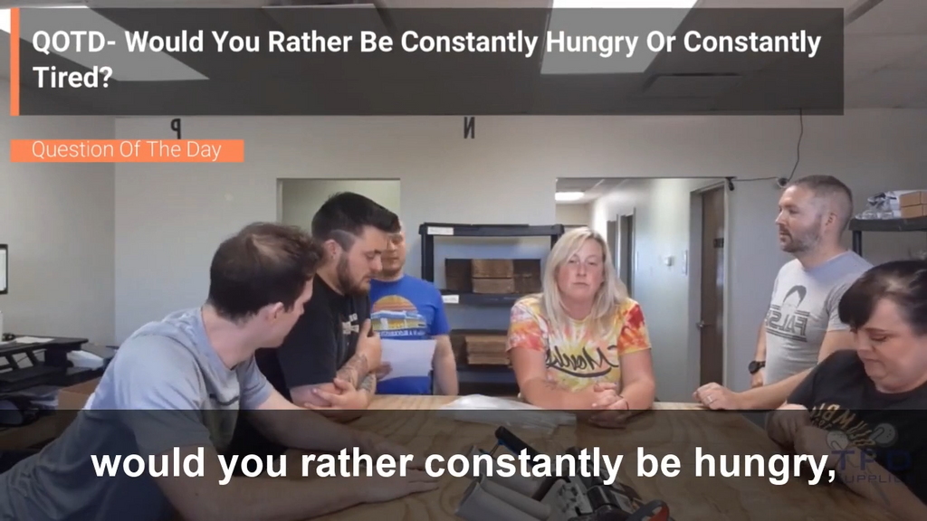 QOTD- Would You Rather Be Constantly Tired Or Constantly Hungry?