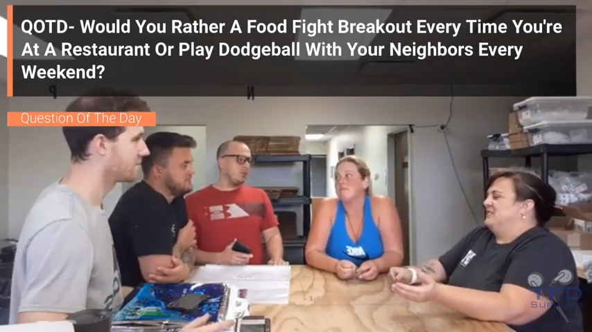 QOTD- Would You Rather A Food Fight Breakout Every Time You're At A Restaurant Or Play Dodgeball With Your Neighbors Every Weekend?