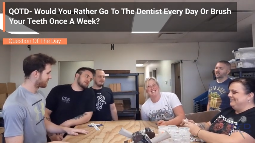 QOTD- Would You Rather Go To The Dentist Every Day Or Brush Your Teeth Once A Week?