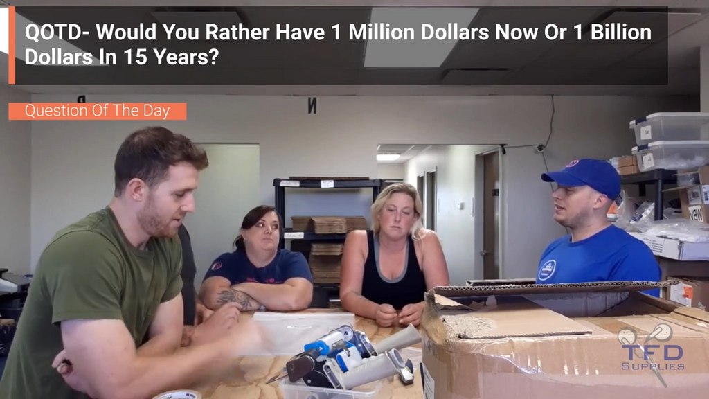 QOTD- Would You Rather Have 1 Million Dollars Now Or 1 Billion Dollars In 15 Years?