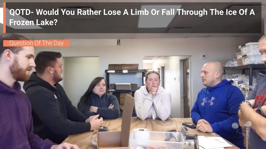 QOTD- Would You Rather Lose A Limb Or Fall Through The Ice Of A Frozen Lake?