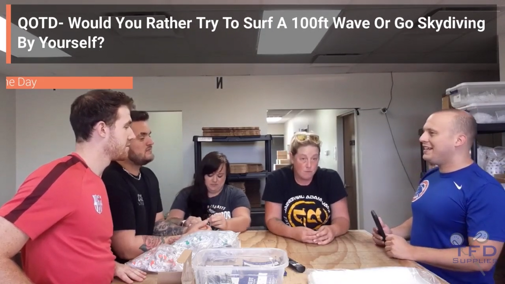 QOTD- Would You Rather Try To Surf A 100ft Wave Or Go Skydiving By Yourself?