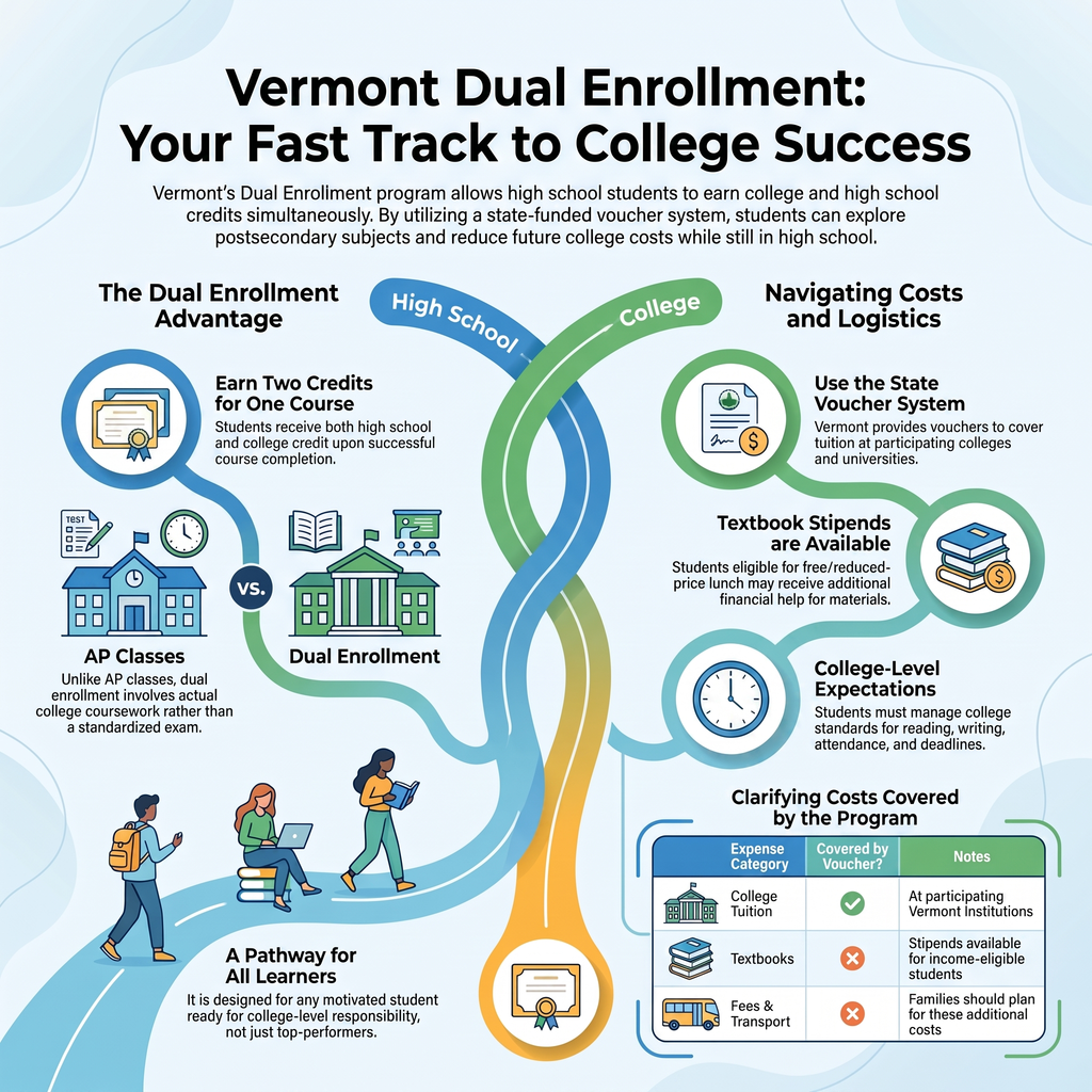 Dual Enrollment in Vermont: A Practical Guide for Students, Families, and Schools in 2026