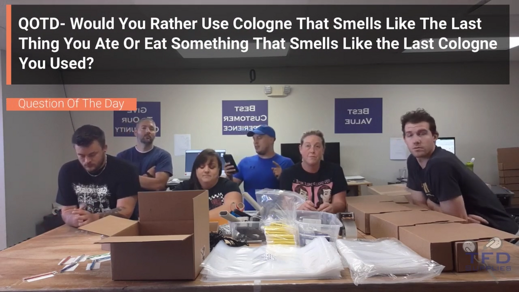 QOTD- Would You Rather Use Cologne or perfume That Smells Like The Last Thing You Ate Or Eat Something That Smells Like the Last Cologne Or Perfume You Used?