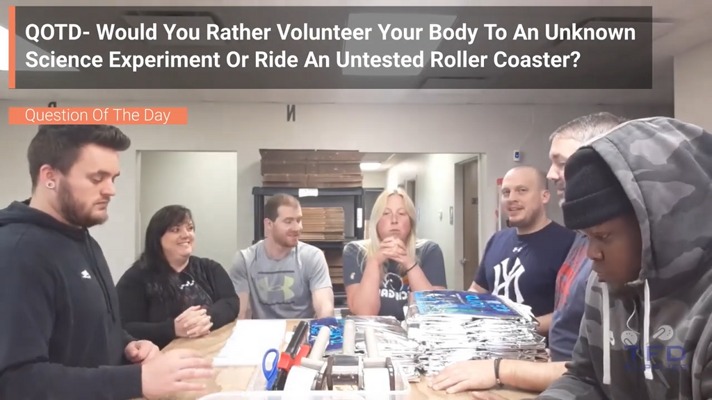 QOTD-Would You Rather Volunteer Your Body To An Unknown Science Experiment Or Ride An Untested Roller Coaster?