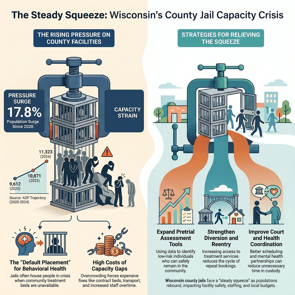 Wisconsin Jails Map Overcrowding in Wisconsin County Jails: What the Latest Numbers Mean i ...