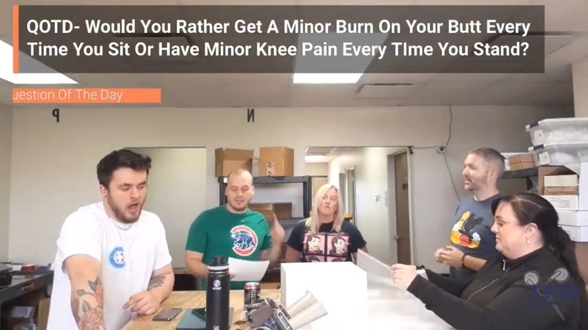 QOTD- Would You Get A Minor Burn On Your Butt Every Time You Sit Or Have Minor Knee Pain Every TIme You Stand?