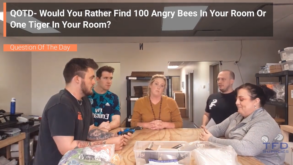 Would You Rather Find 100 Angry Bees In Your Room Or One Tiger In Your Room?