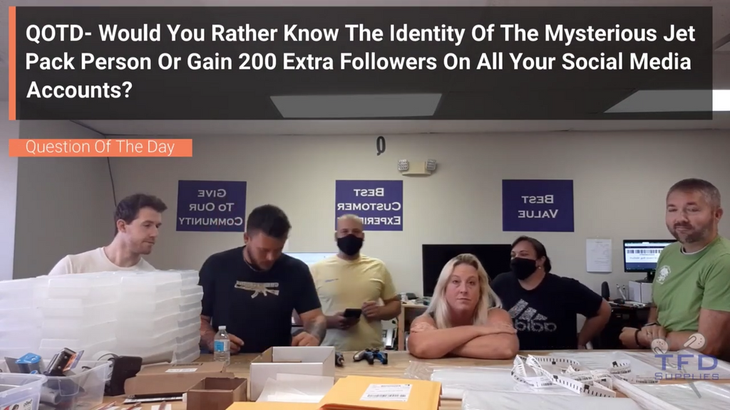 QOTD- Would You Rather Know The Identity Of The Mysterious Jet Pack Person Or Gain 200 Extra Followers On All Your Social Media Accounts?