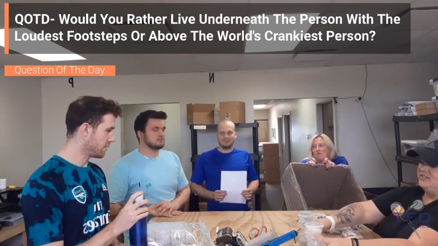 QOTD- Would You Rather Live Underneath The Person With The Loudest Footsteps Or Above The World's Crankiest Person?
