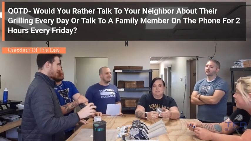 QOTD- Would You Rather Talk To Your Neighbor About Their Grilling Every Day Or Talk To A Family Member On The Phone For 2 Hours Every Friday?