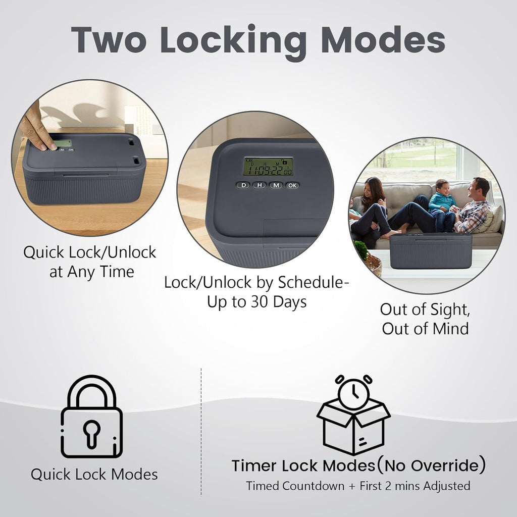 Timer Lockbox Phone Timed Lock Box for Phone & More | TFD Supplies