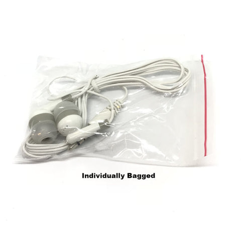 Image of White Stereo Earbud Headphones