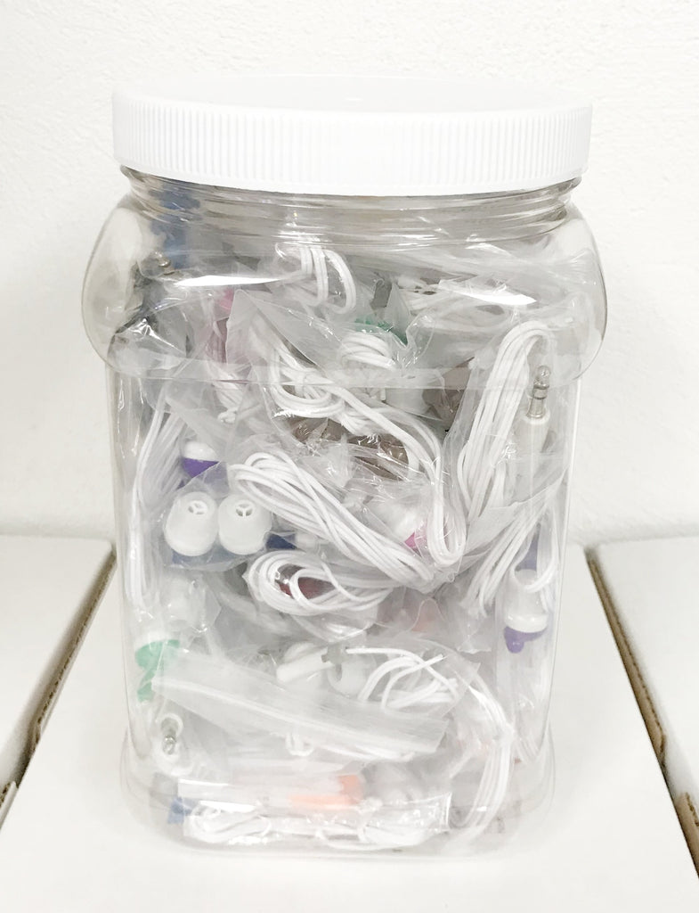 Reclosable Plastic Storage Case - Fits 50 Bagged Earbuds