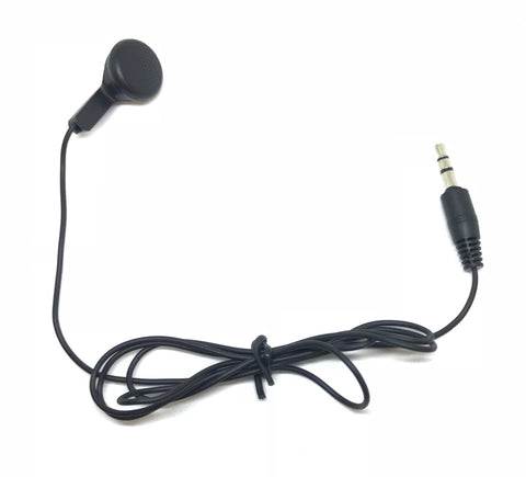 Image of Black Single Ear Earbud Headphones