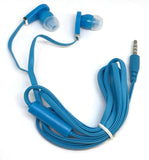 Image of Blue Stereo Deluxe Earbuds With Microphone