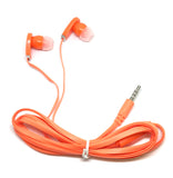 Image of Orange Stereo Deluxe Earbuds With Microphone