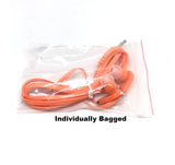 Image of Orange Stereo Deluxe Earbuds With Microphone