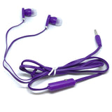 Image of Purple Stereo Deluxe Earbuds With Microphone