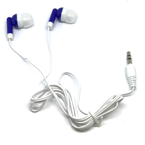 Royal Blue Stereo Earbud Headphones