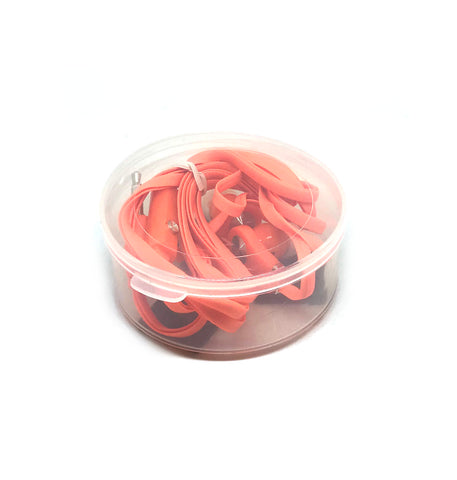 Image of Orange Stereo Deluxe Earbuds With Microphone