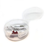 Image of Maroon Red Stereo Earbud Headphones