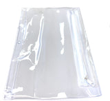 Image of Binder Bag - Clear Plastic With Standard 3 Hole Punch And Zipper