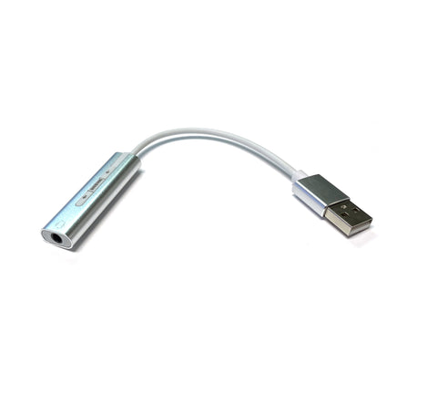 USB Earbud/Headphone Adapter - Sound Card 3.5mm to USB