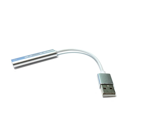 USB Earbud/Headphone Adapter - Sound Card 3.5mm to USB